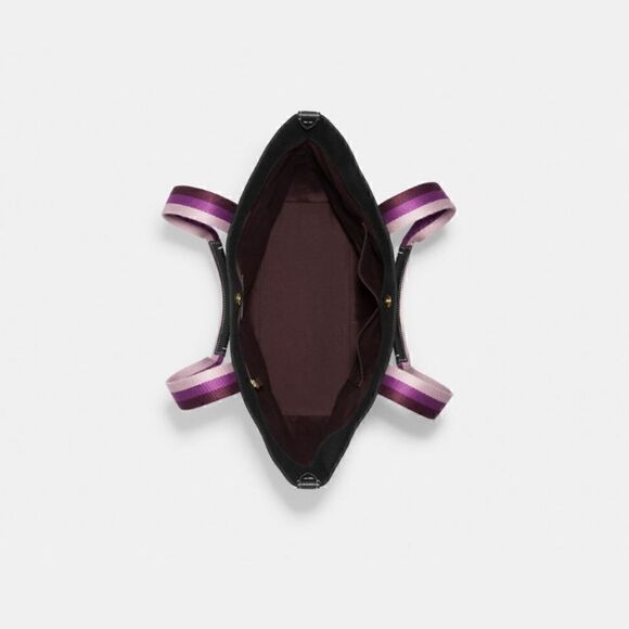 NWT Coach CC407 Disney X Coach Tote With Villains Motif Black Multi - Picture 9 of 9